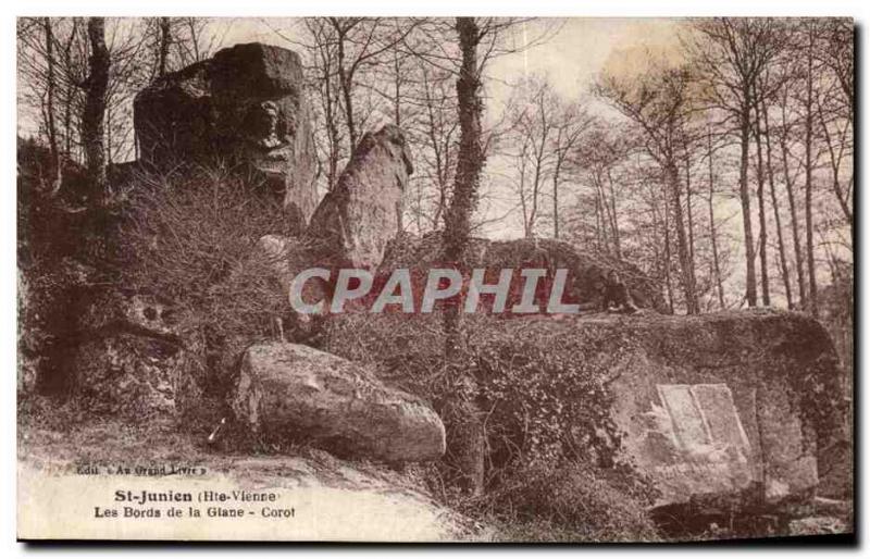 Old Postcard St Junien Les Bords de la Glane Corot