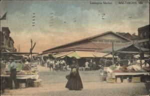 Baltimore Maryland MD Lexington Market c1910 Vintage Postcard