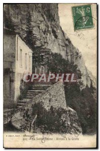 Old Postcard La Sainte Baume Arrive in the Cave