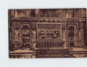 Postcard High Altar Westminster Abbey London England