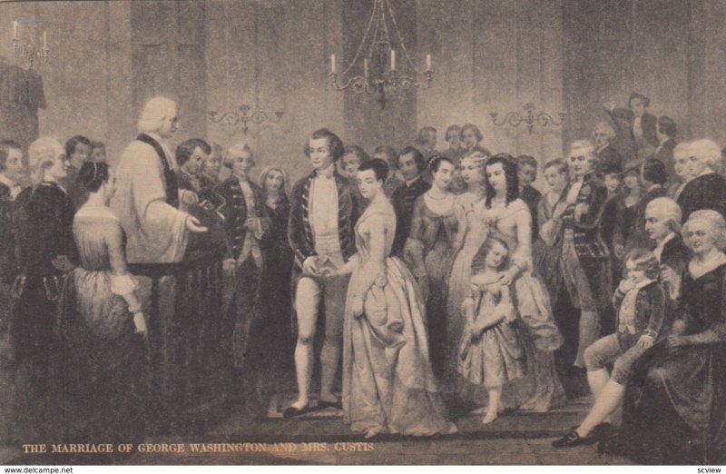 Marriage of George Washington & Mrs Custis , 00-10s