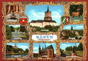 VINTAGE CONTINENTAL SIZE POSTCARD KLEVE NIEDERRHEIN GERMANY