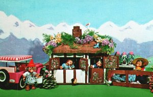 Vintage Postcard The Kinder Bears Honey Bee Cottage Once Upon Time Bears Eating