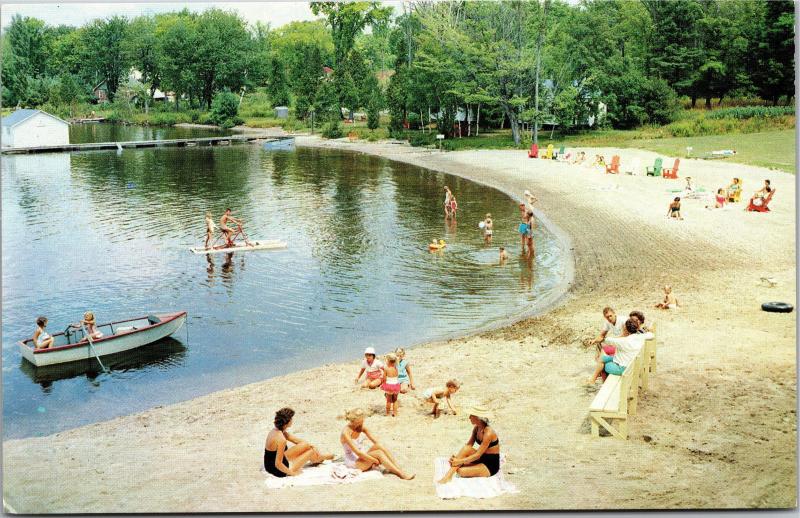 Milford Manor Resert Milford Bay Muskoka Ontario Vintage Postcard H06