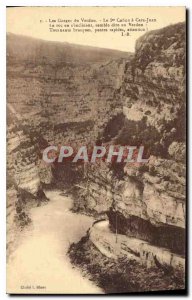 Old Postcard The Gorges du Verdon Canon Cara Juan