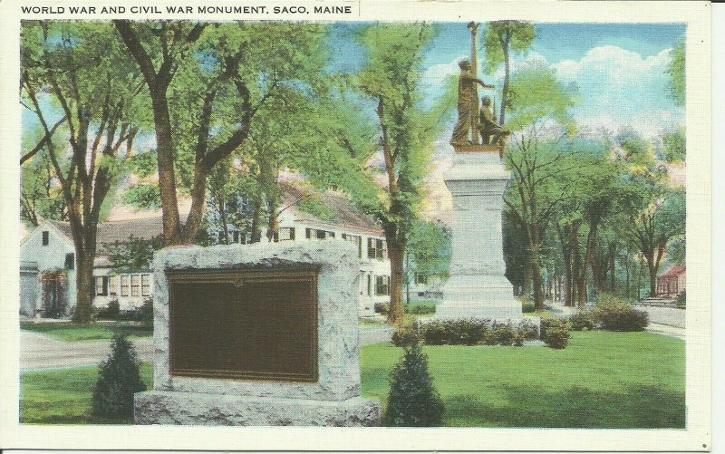 Saco, Maine, World War and Civil War Monument