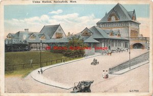 MA, Springfield, Massachusetts, Union Railroad Station, No 62765