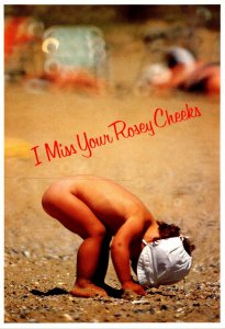 Humour I Miss Your Rosey Cheeks Naked Baby On Beach