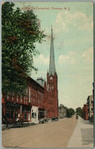 TRENTON NJ ST. MARY'S CATHEDRAL ANTIQUE POSTCARD