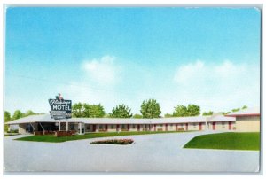 1959 Flamingo Motel Roadside View Dodge City Kansas KS Posted Vintage Postcard