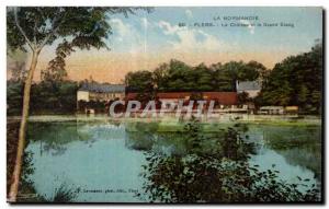 Old Postcard Flers Normandy Chateau and Grand Etang