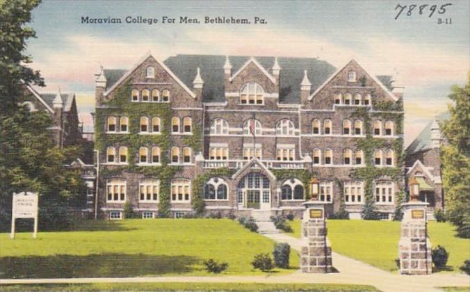 Pennsylvania Bethlehem Moravian College For Men