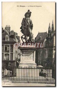 Old Postcard Dieppe The statue of Duquesne