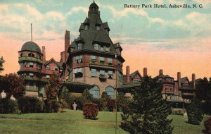 Vintage Postcard 1911 Battery Park Hotel Building Asheville North Carolina N.C.