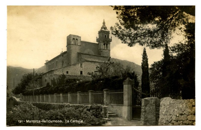 Spain - Mallorca, Valldemosa. Carthusian Monastery  *RPPC