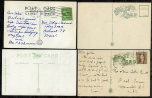 dc180 - LOUISEVILLE Quebec 1920s-40s LOT of (4) Postcards