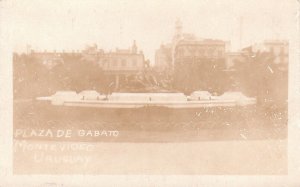 Postcard RPPC Plaza de Gabato Montevideo Uruguay