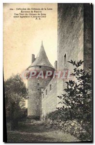 Postcard Collection Old Castle Loire Roanne Around a tower of Chateau de Bois...