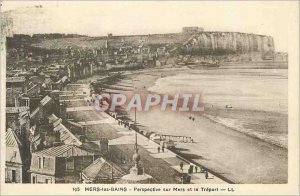 Old Postcard Mers les Bains Perpictive Sea and Treport