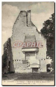 Old Postcard Chateau Chinon The Remains of the room or Jeanne d & # 39Arc rec...