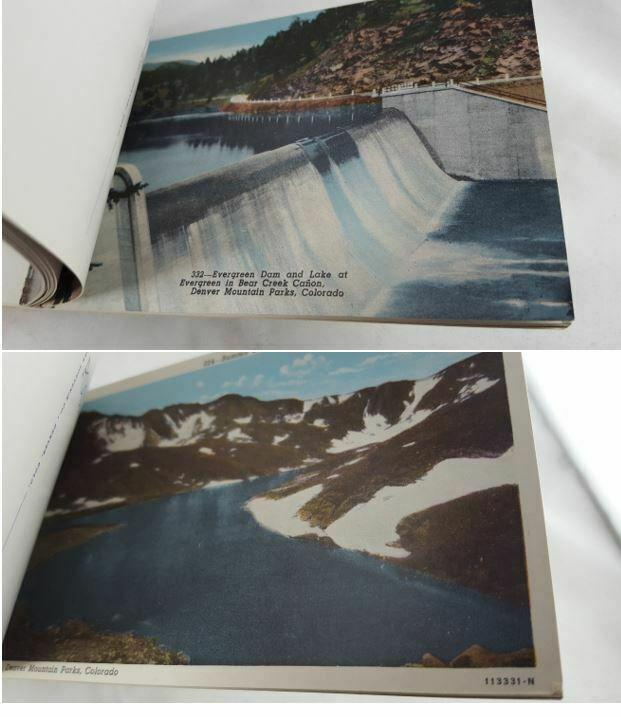 Denver Mountain Parks - 20 postcard tear-out book - Curt Teich 1949 