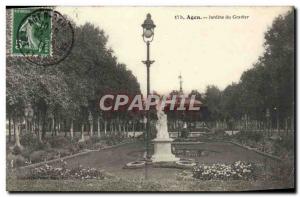 Old Postcard Agen Gardens Gravel