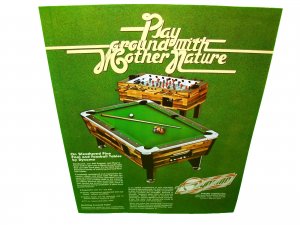 Pool Table Foosball FLYER Original Arcade Game Promo Paper Advertising Dynamo