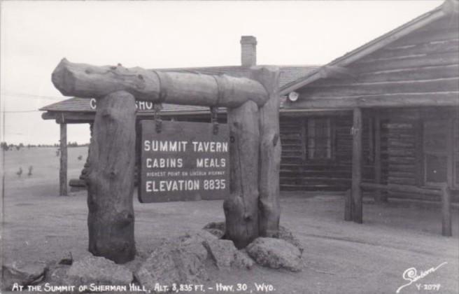 Wyoming Summit Tavern Highway 30 At The Summit Of Sherman Hill Real Photo