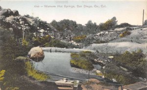 San Diego California Warners Hot Springs Color Lithograph Vintage Postcard U2220