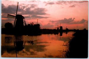 Postcard - Drainage-mills of the Kinderdijk-complex - Kinderdijk, Netherlands