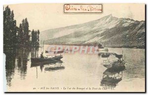 Old Postcard Aix les Bains on Lake Bourget and the Dent du Chat