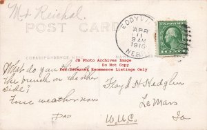 NE, Eddyville?, Nebraska, RPPC, Children Sitting On Fence, 1916 PM, Photo