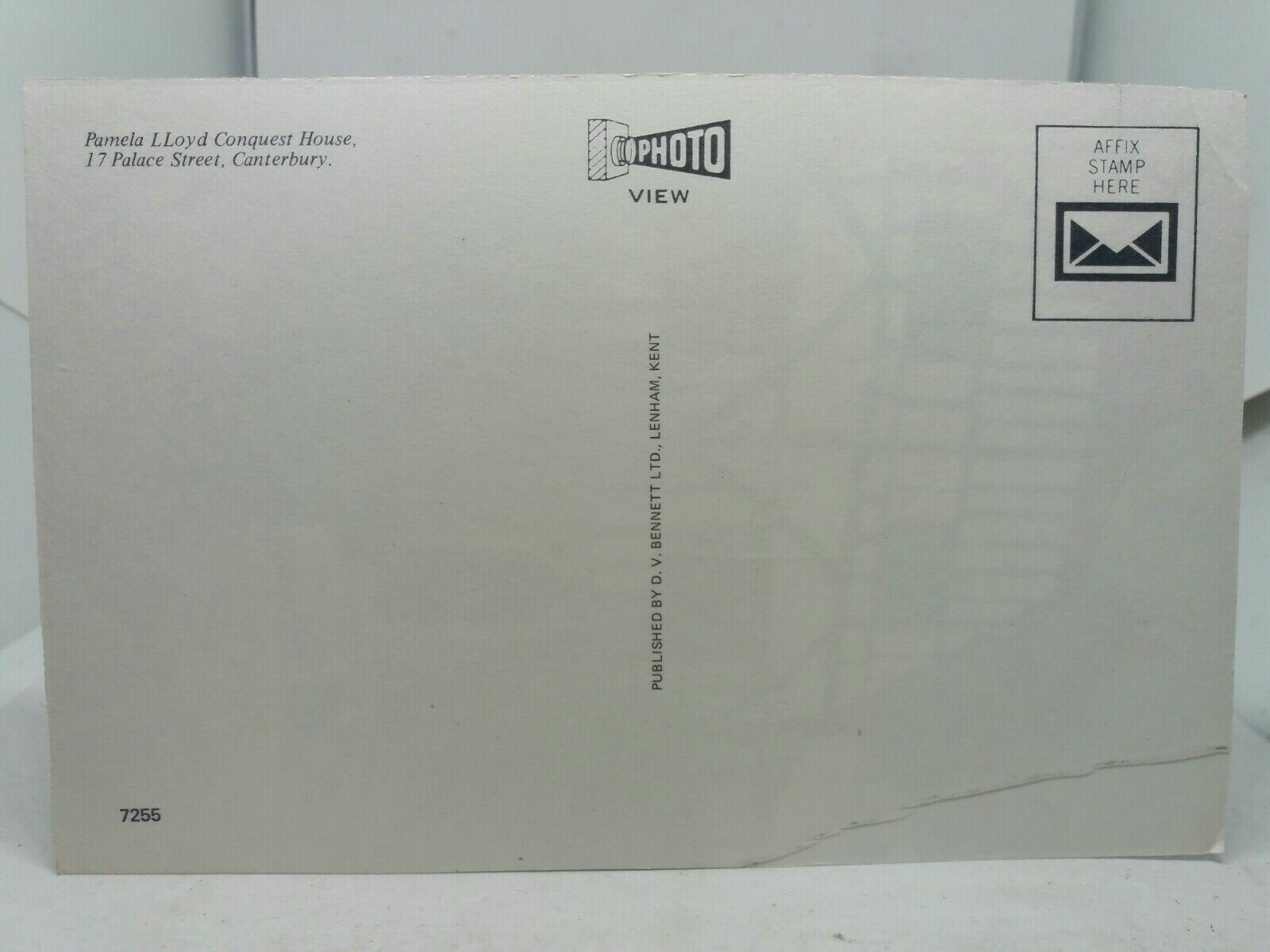 Vintage Postcard Pamela Lloyd Conquest House Canterbury Palace St Kent