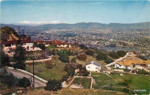 1950s SAN FERNANDO VALLEY CA Birdseye Mullholland Hollywood Roberts 3645