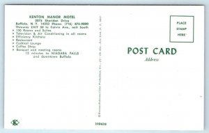 BUFFALO, New York NY ~ Roadside KENTON MANOR MOTEL 1960s-70s  Postcard