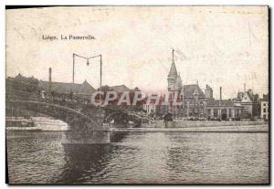 Old Postcard Liege La Passerelle