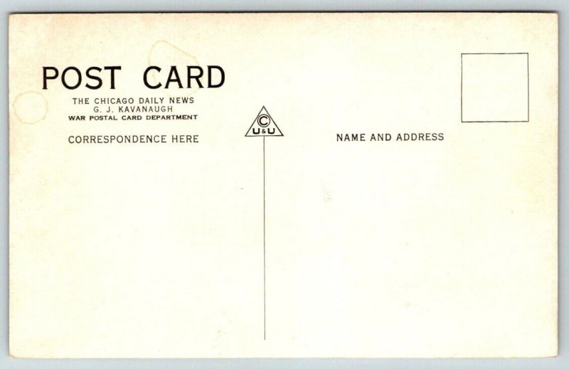 WW1  USMC  US Marines First Hand Battle    Postcard