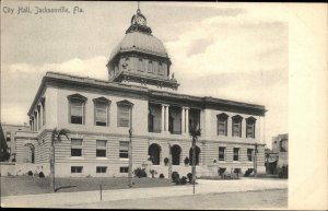 Jacksonville Florida FL City Hall Rotograph 1900s-1910s Postcard