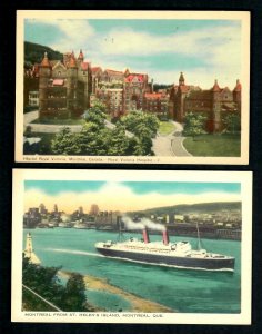 CAk Montreal Que. Ocean Liner from St. Helens Is. Royal Victoria Hospital Unused