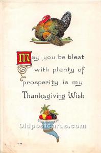 Thanksgiving 1918 yellowing from age