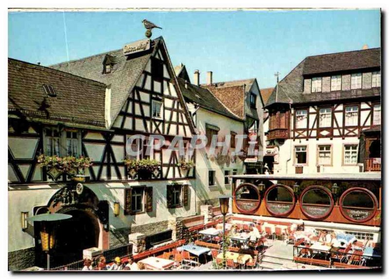 Postcard Modern View of Rudesheim Drosselgasse