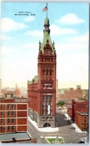 Postcard - City Hall - Milwaukee, Wisconsin