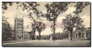 Postcard Old Library and Art Building Bowdoin College Brunswick, Maine Library