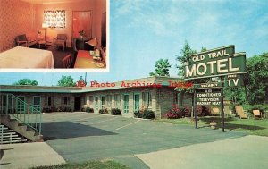 OH, Columbus, Ohio, Old Trail Motel, MultiView, Dexter Press No 12204-B