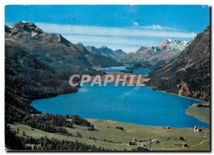 Postcard Modern Oberengadin Silvaplana und Silsersee