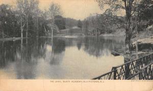 Blairstown New Jersey Blair Academy Lake Antique Postcard K107844