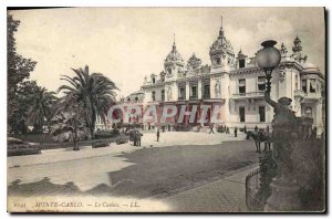 Old Postcard Monte Carlo Casino