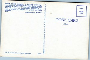 postcard WA - Grand Coulee Highway