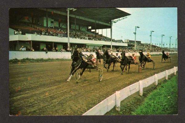 PEI CHARLOTTETOWN Horse Race Track Racing Carte Postale PRINCE EDWARD ISLAND