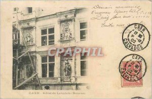 Old Postcard Caen Hotel Levalois (Exchange) (1900 card)
